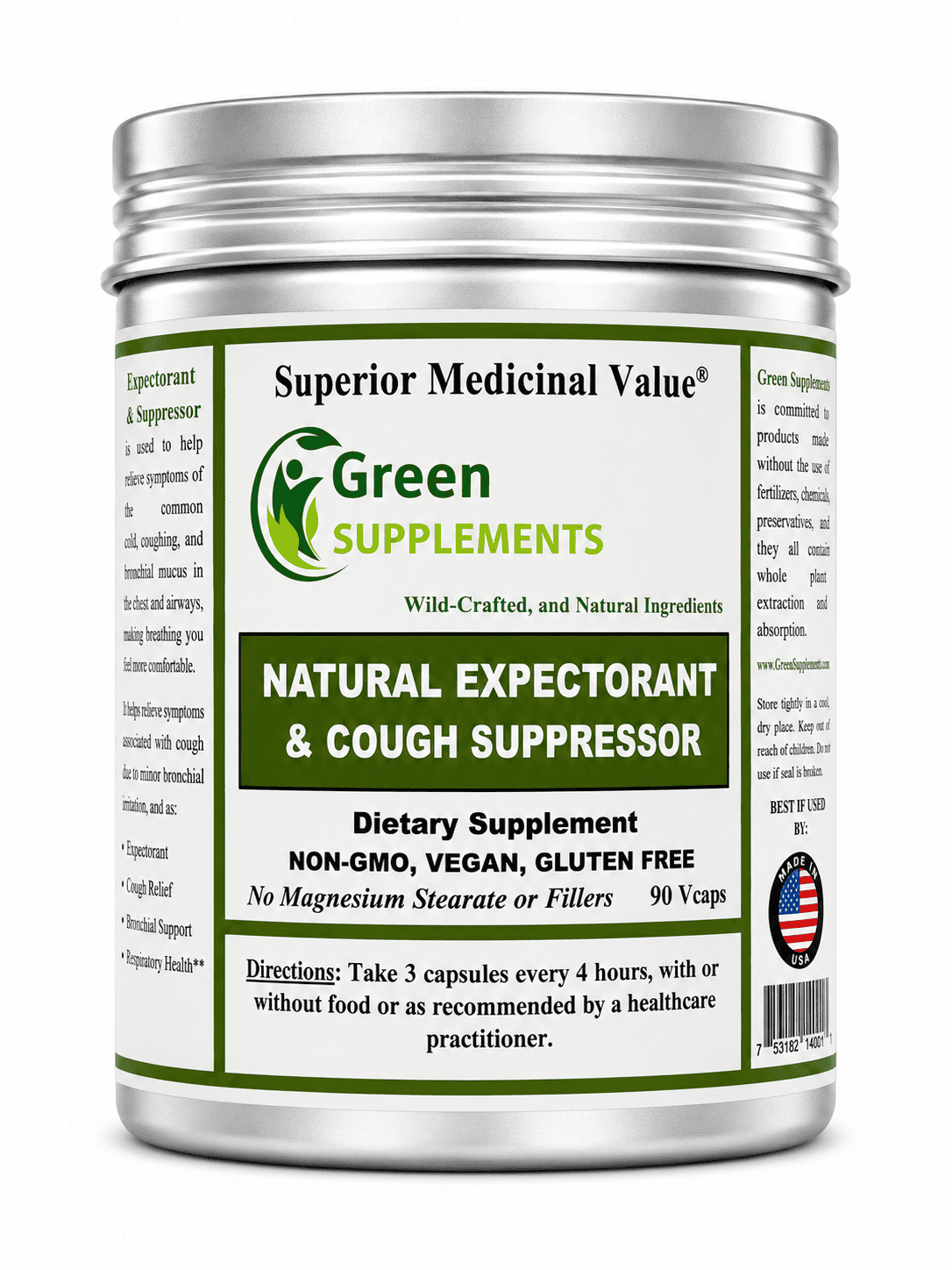 Bronchitis, Cough Suppressor & Expectorant